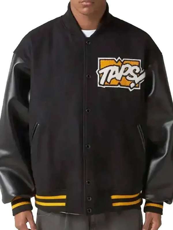 Wtaps Varsity Jacket | WTAPS Black Varsity Jacket