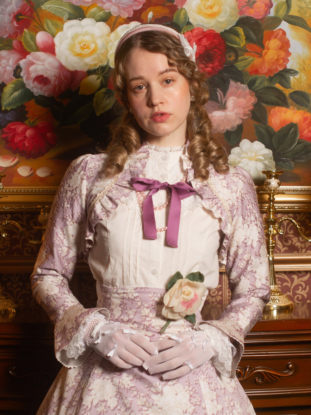 コットンレースフリルブラウス - lolita fashion japan【Victorian