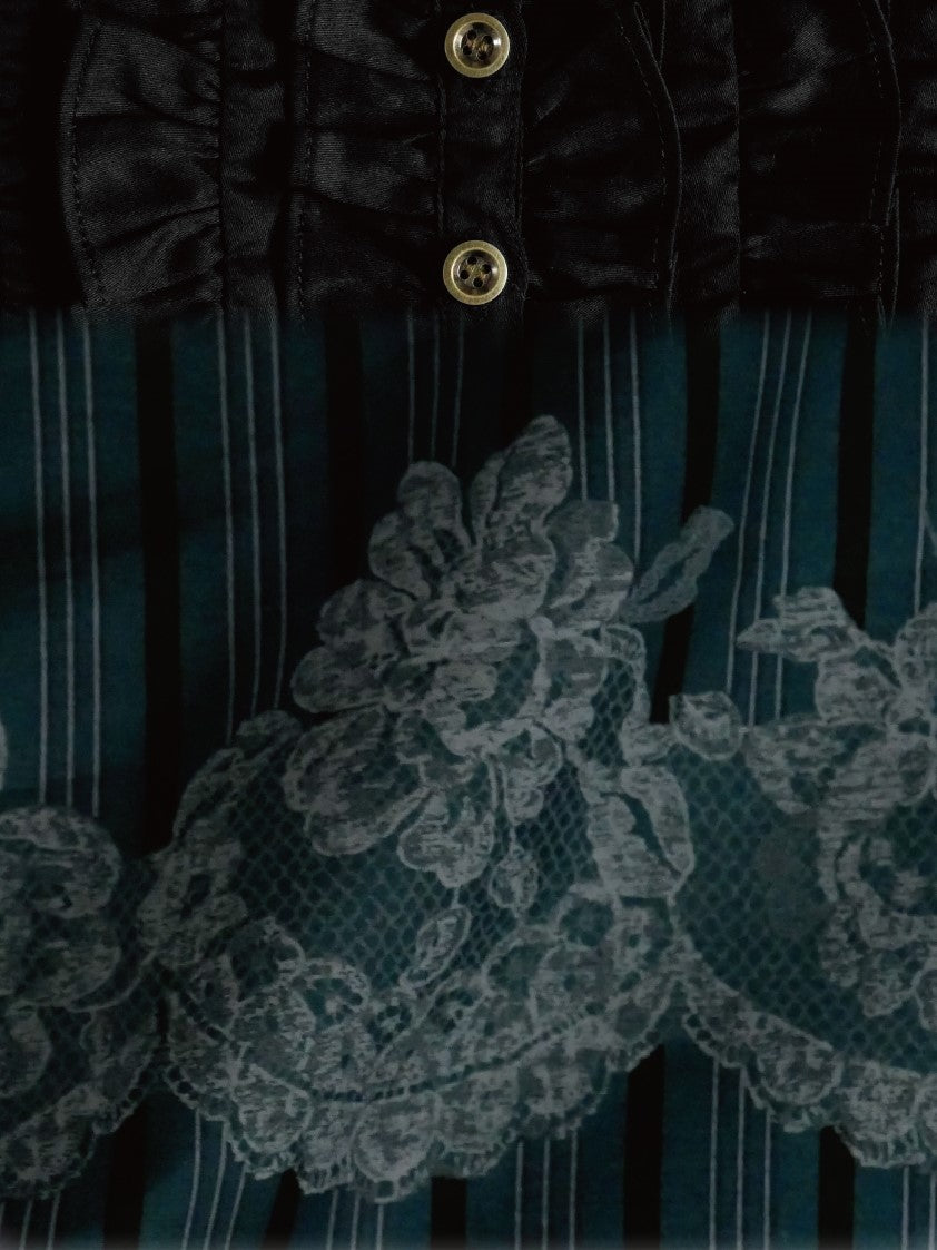 vintageレースレジメンハーフスリーブドールドレス - Victorian maiden