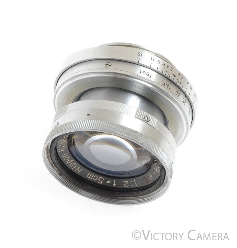 Nikon Nikkor H.C 5cm 50mm f2 LTM Rare Collapsible Screw Mount Lens w/