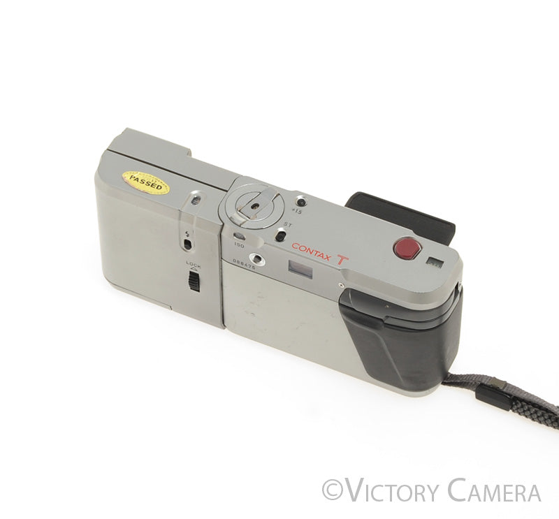 Contax T 35mm Point & Camera w/ 38mm f2.8 T* Sonnar Lens + Flash [EXC]