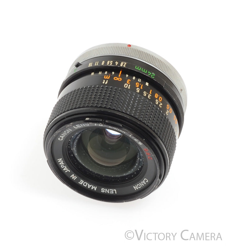 Canon FD 24mm f2.8 S.S.C Manual Focus Wide Angle Lens -Small Fungus- [