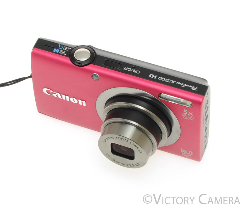 Canon PowerShot A2300 HD Pink 16MP Digital Point & Shoot Camera [EXC+]