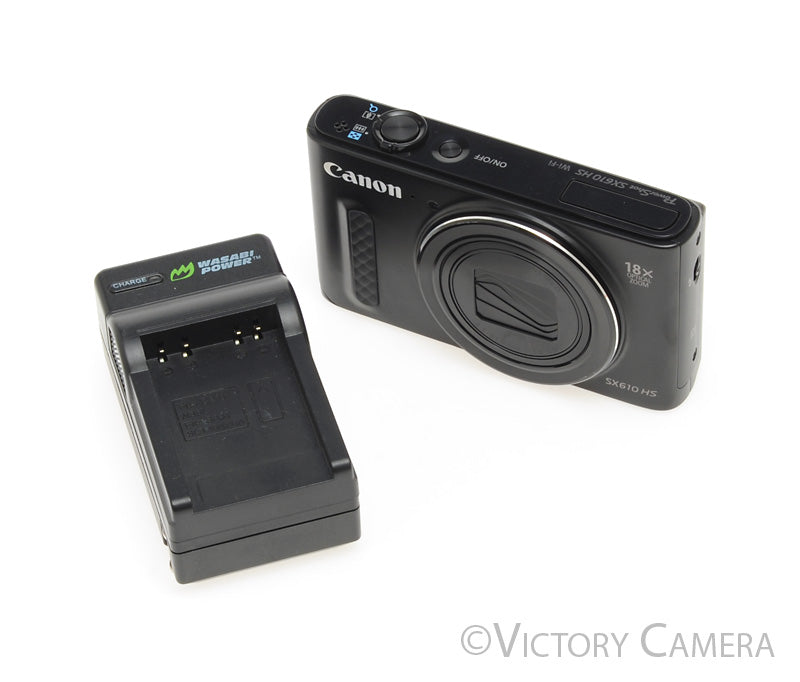 Canon PowerShot SX610 HS 20.2MP Black Digital Point & Shoot Camera [EX