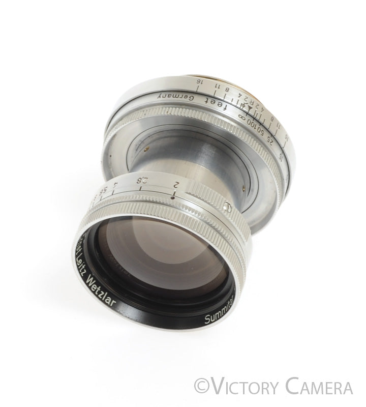 Leica Summitar 5cm f2 Coated Lens L39 LTM (ft) -Good Glass- [EXC-]