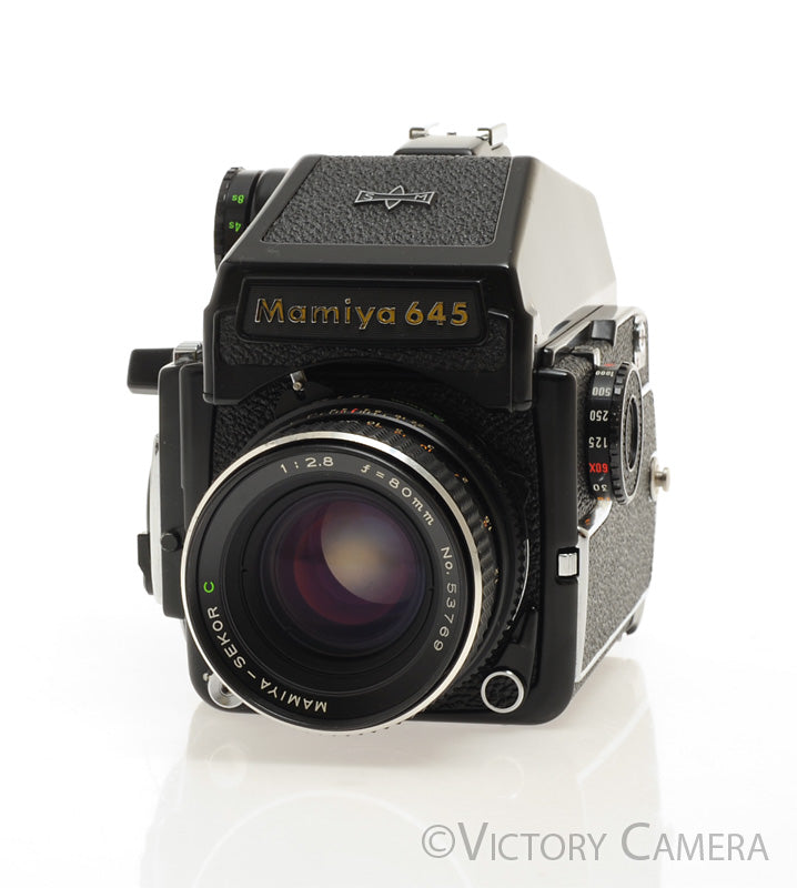 Mamiya m645 1000s 645 Camera w/ Eye Level & 80mm f2.8 Lens [EXC]