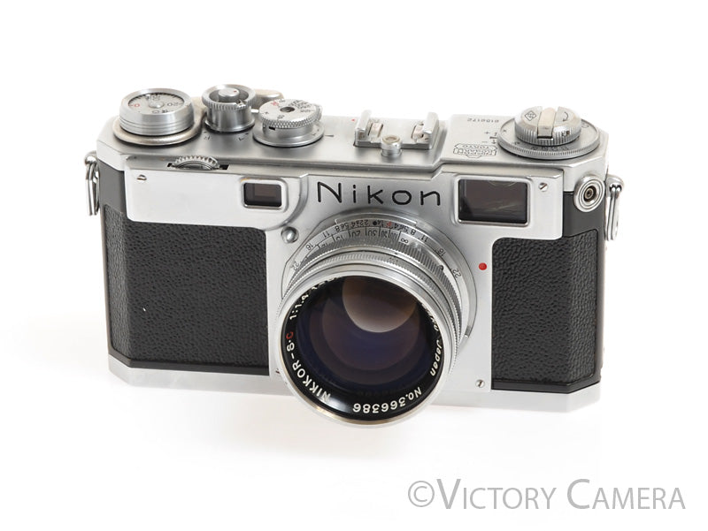 Nikon S2 Rangefinder Camera w/ Nikkor-S.C. 5cm F1.4 Lens [Good]