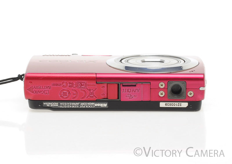 Nikon CoolPix S230 Pink 10MP Digital Point & Shoot Camera [EXC]