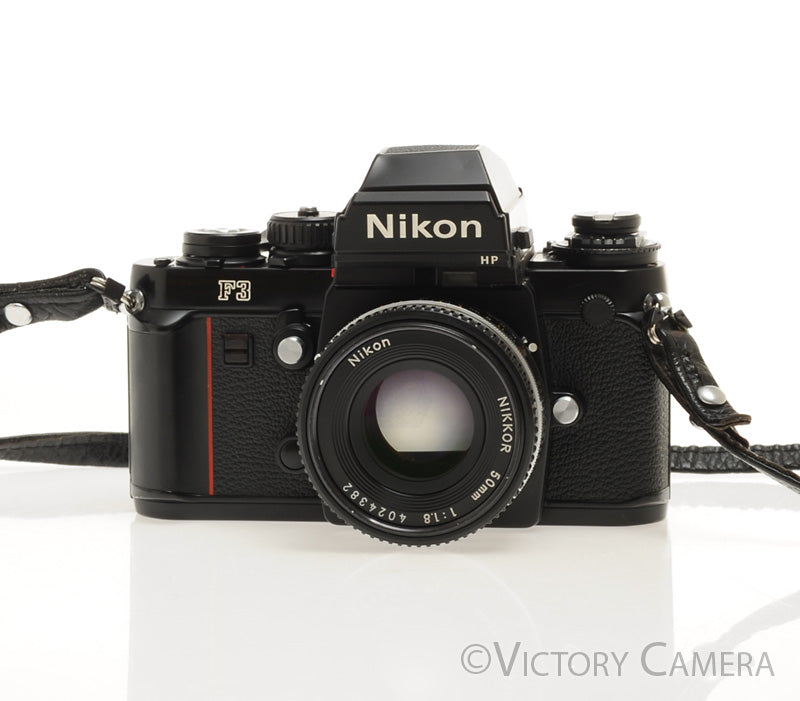 Nikon F3 HP F3HP 35mm Film Camera w/ 50mm f1.8 AI-S Lens [EXC-]