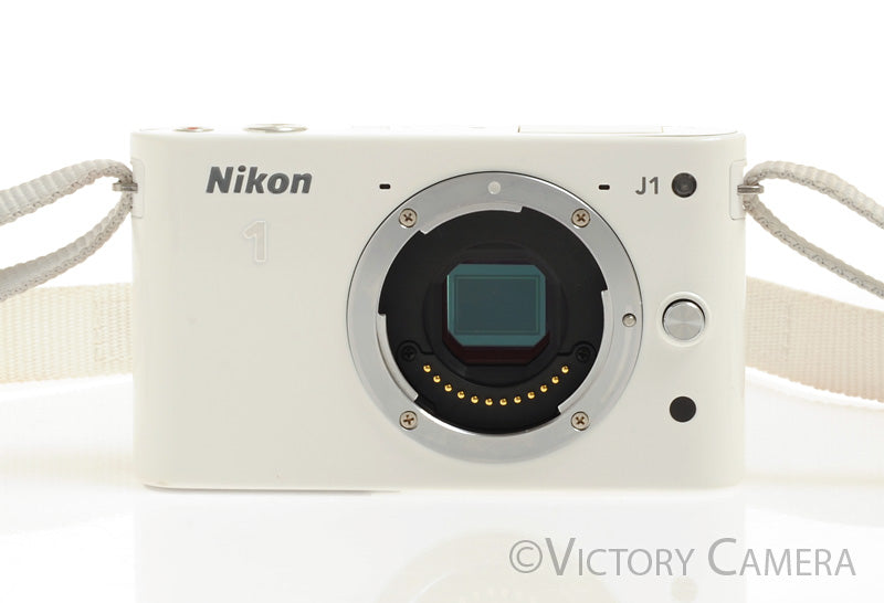 Nikon 1 J1 White Mirrorless 10.1MP Digital Camera Body [EXC+]