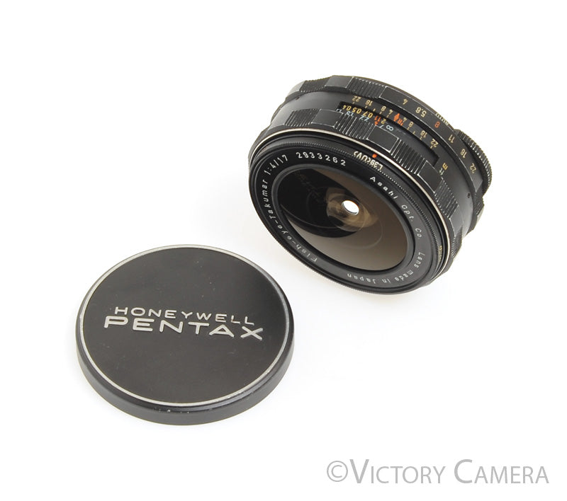 Pentax Fish-Eye-Takumar 17mm f4 Wide Angle Lens for M42 -Light Marks-
