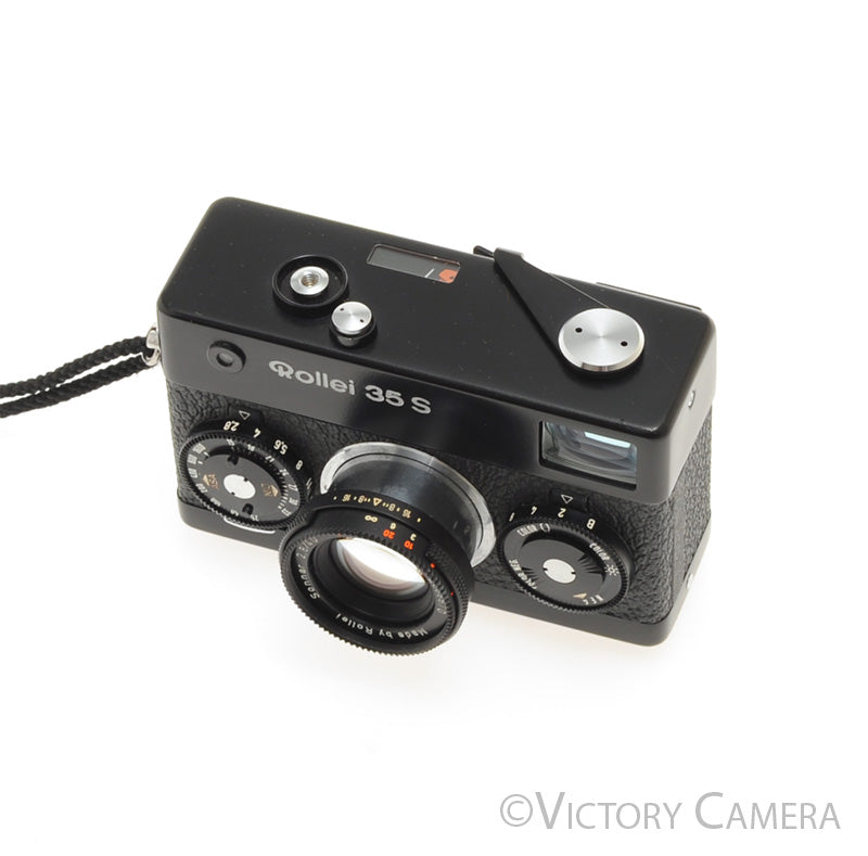 Rollei 35S 35 S Black 40mm f2.8 Zeiss Sonnar Camera -Good Meter- [EXC]