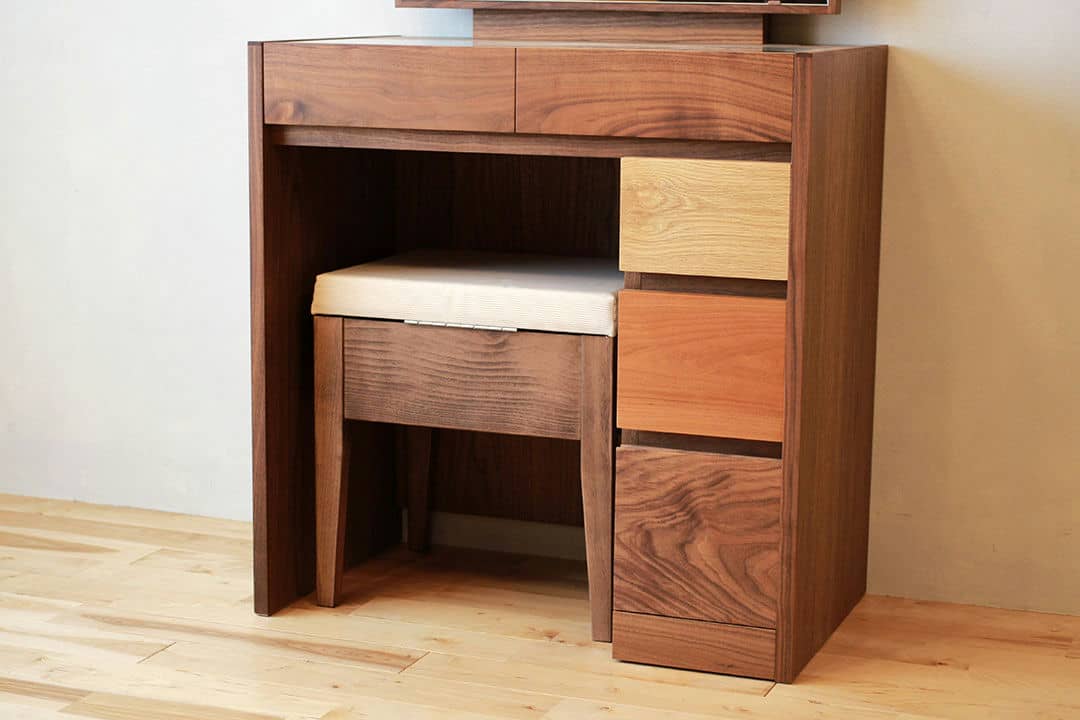 ドレッサー Cynthia（シンシア）│天然木のマルチカラーが可愛い、本格