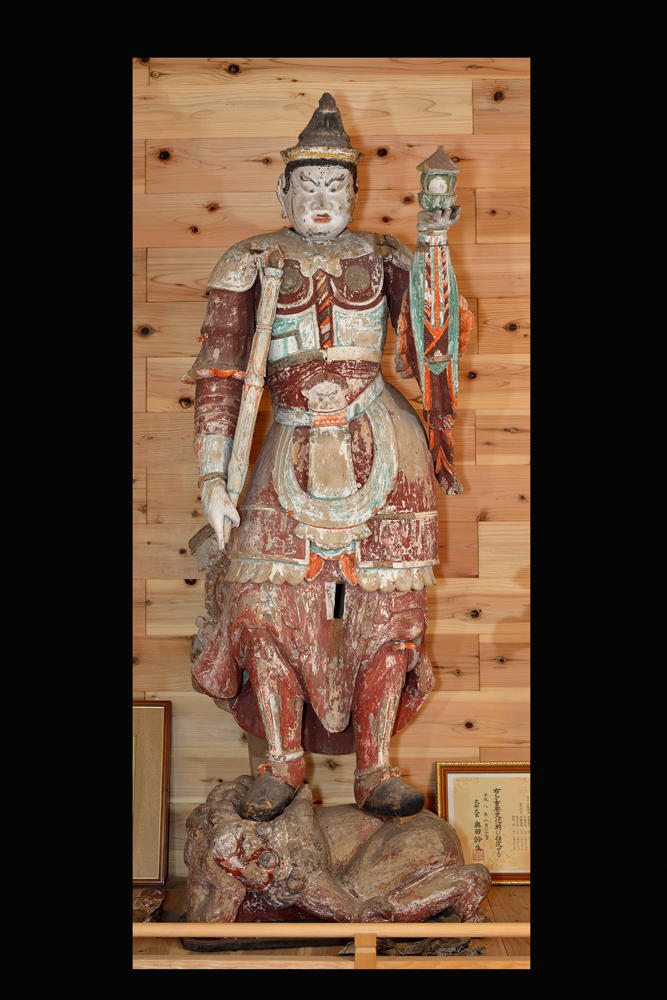 木造毘沙門天立像 1軀｜麻績村