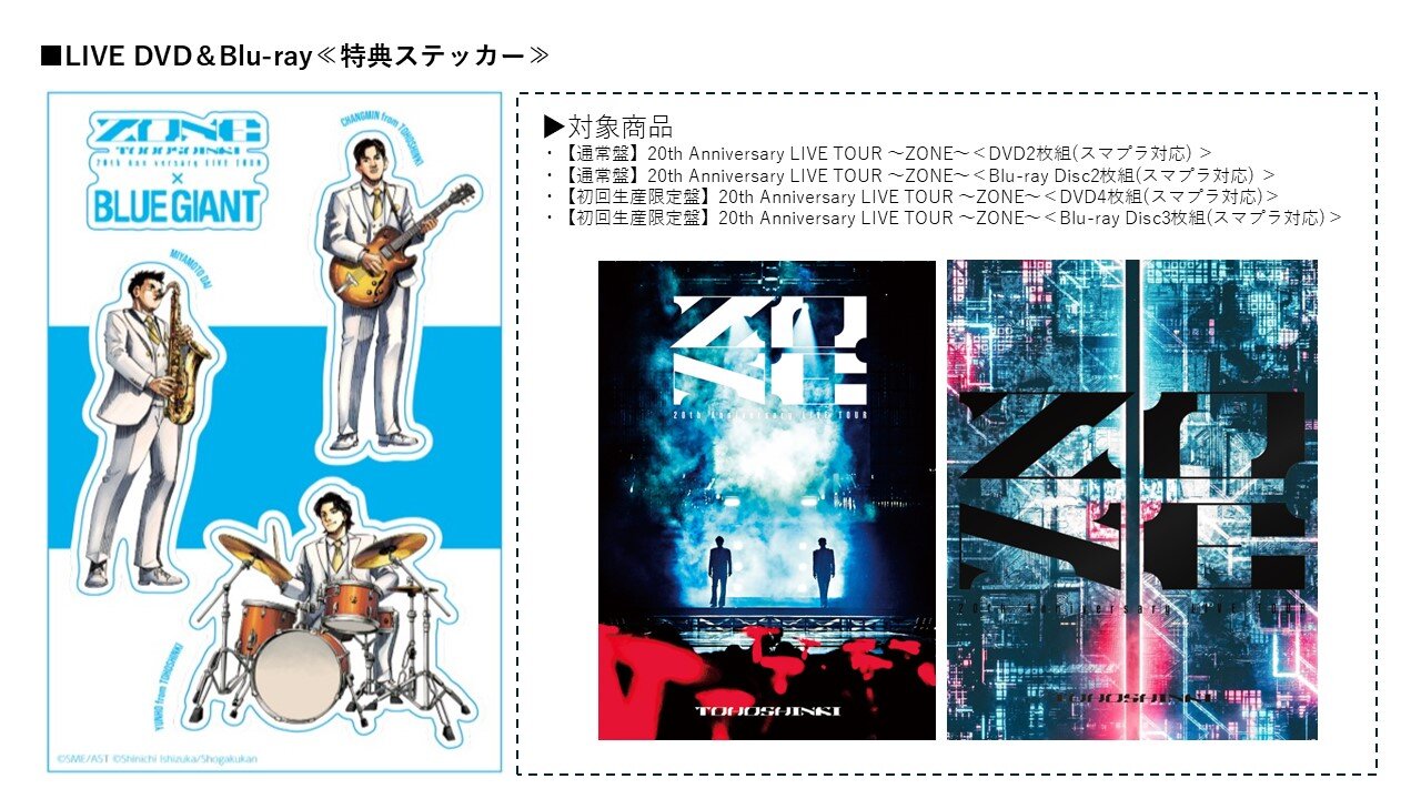 東方神起 20th Anniversary LIVE TOUR ～ZONE～ × BLUE GIANTコラボ