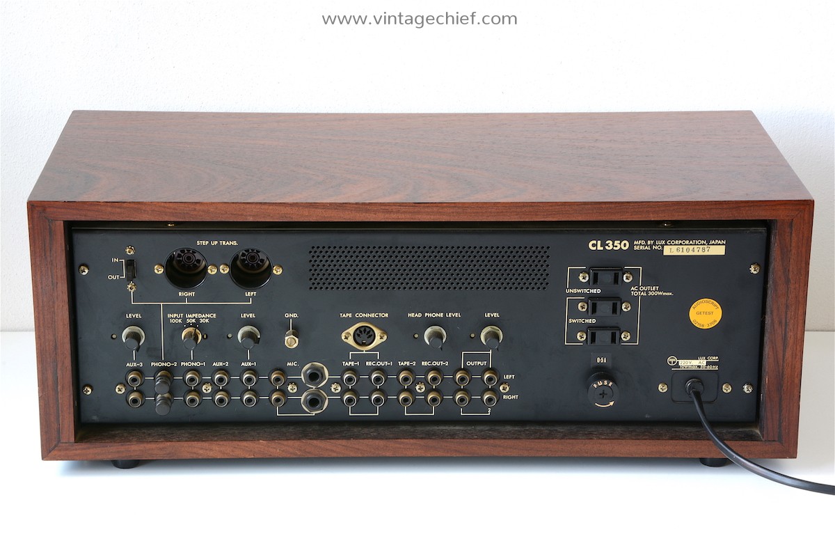 High End Vintage Luxman CL-350 Preamplifier | Wooden Case | Phono