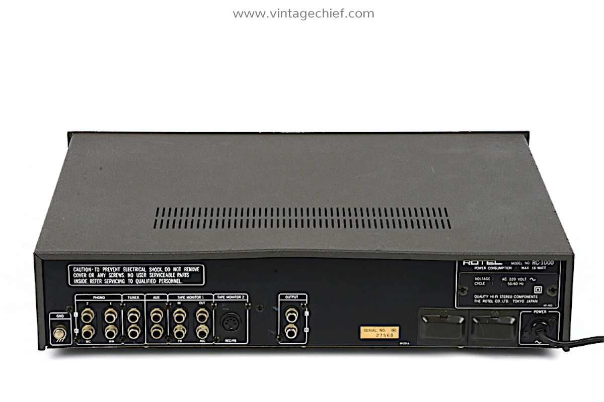 Rotel RC-1000 Preamplifier | Built-in 10 Band Octave Equalizer | 2
