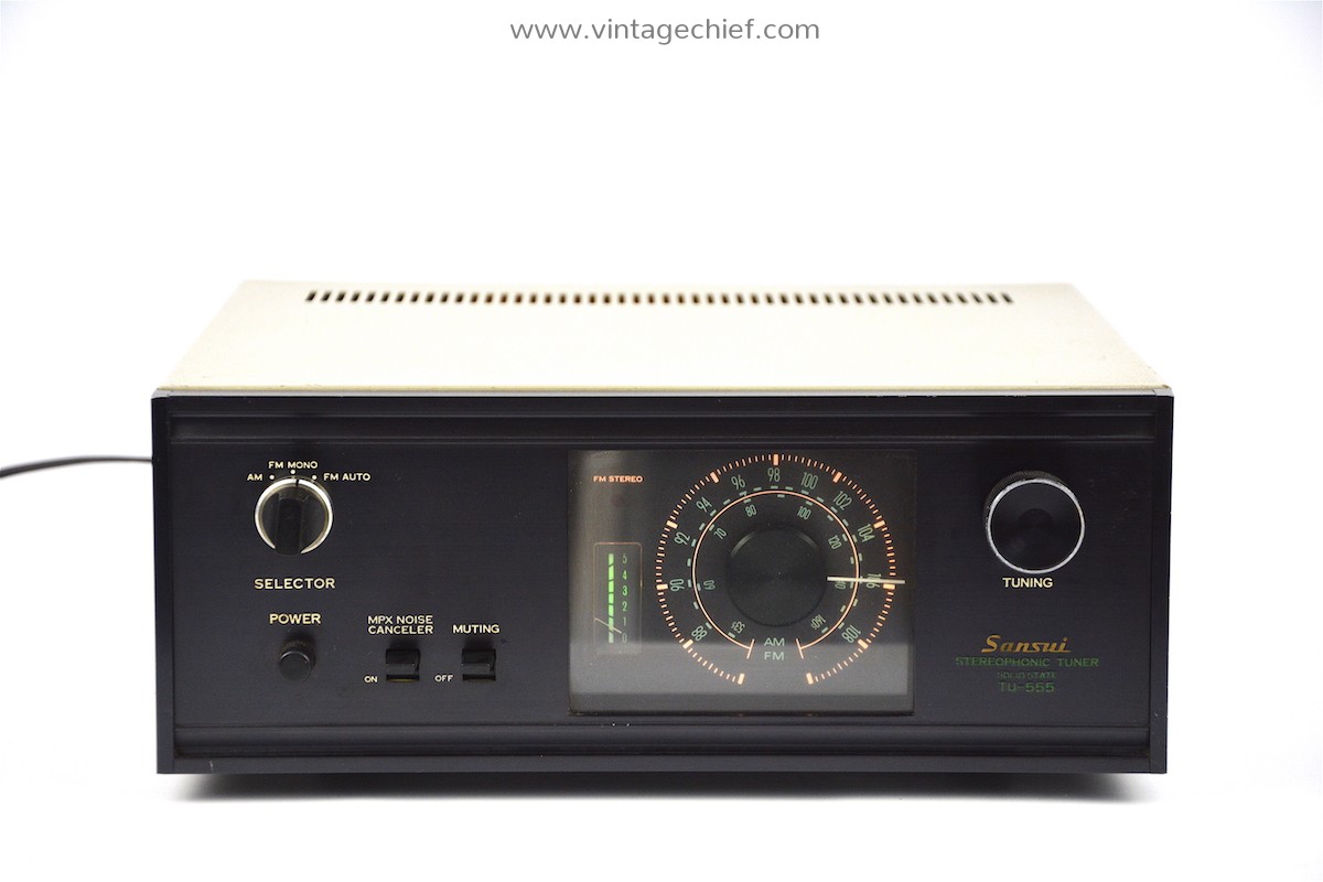 Sansui TU-555 FM AM Tuner | Round Dial | Vintage | Radio