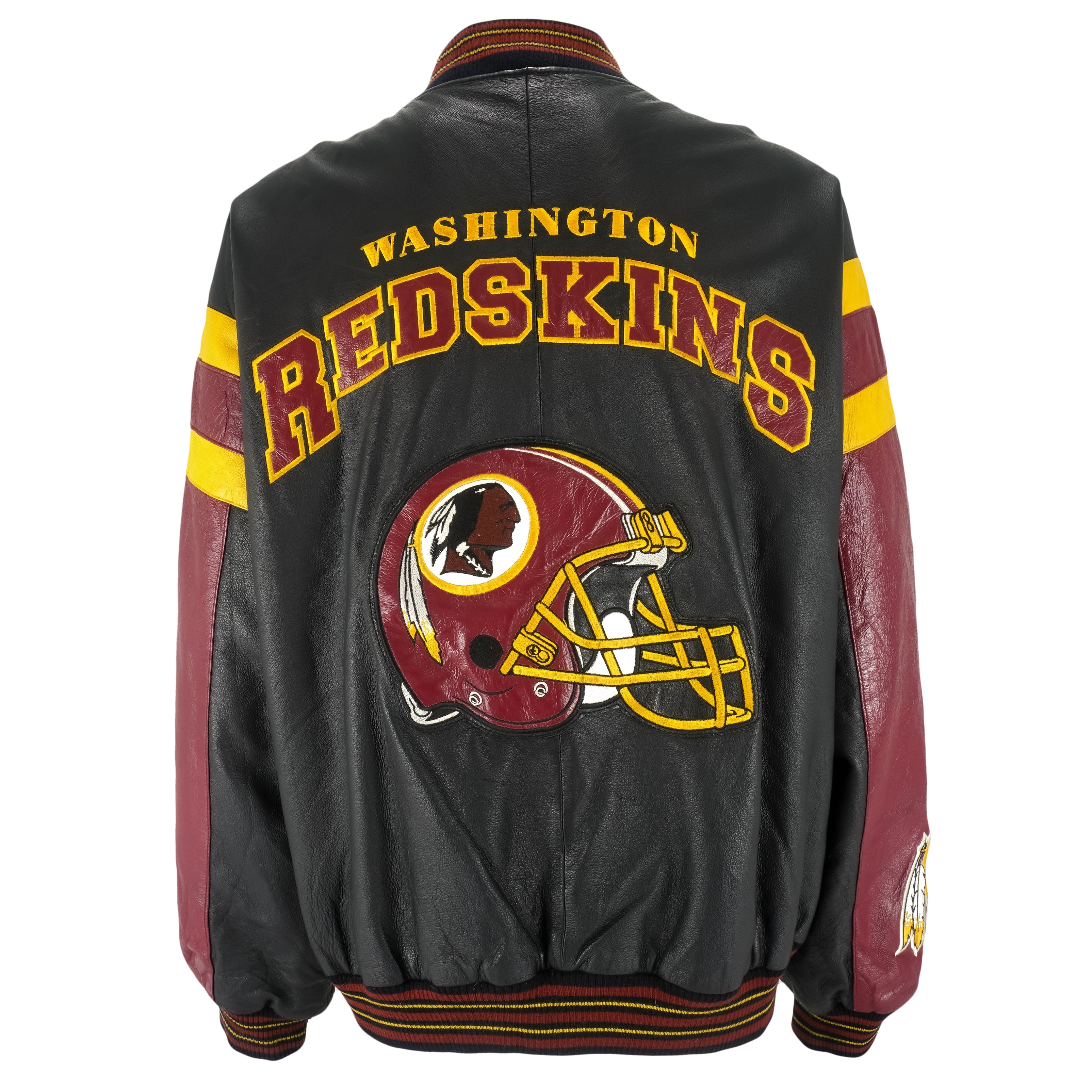 Vintage NFL - Washington 'Redskins' Leather Jacket 1990's XX-Large