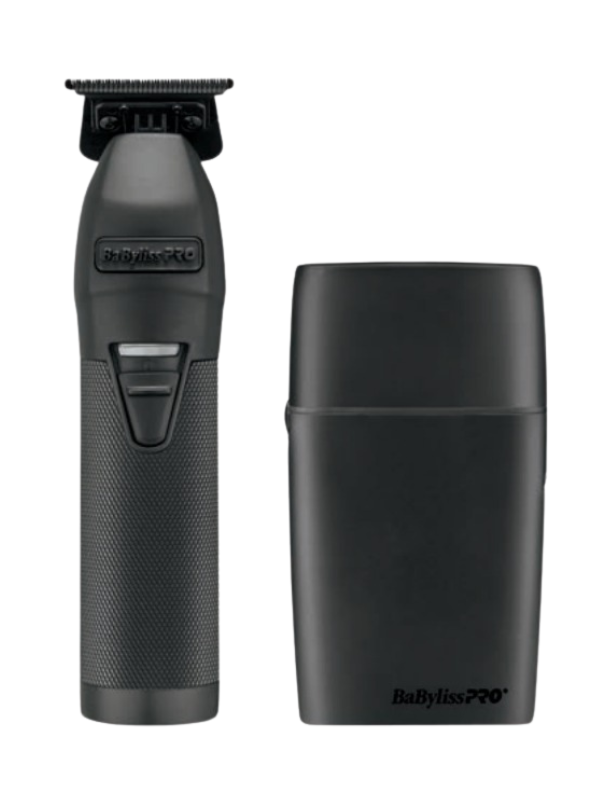 BaBylissPRO LimitedFX Matte Black Trimmer and Double-Foil Shaver