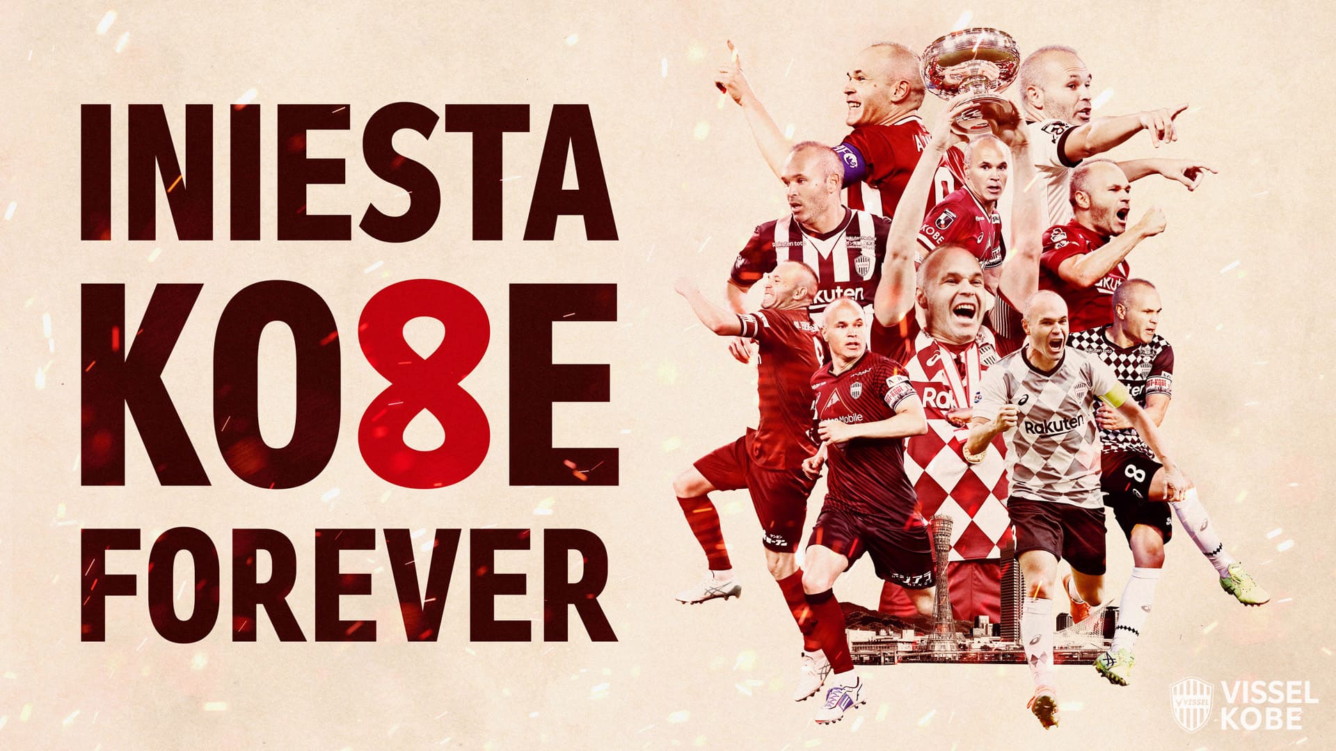イニエスタ【INIESTA KO8E FOREVER】メタルグラフィ A3 イニエスタ