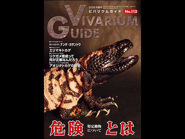 ビバリウムガイドNo.112 2026年春号 危険とは ～特定動物について～