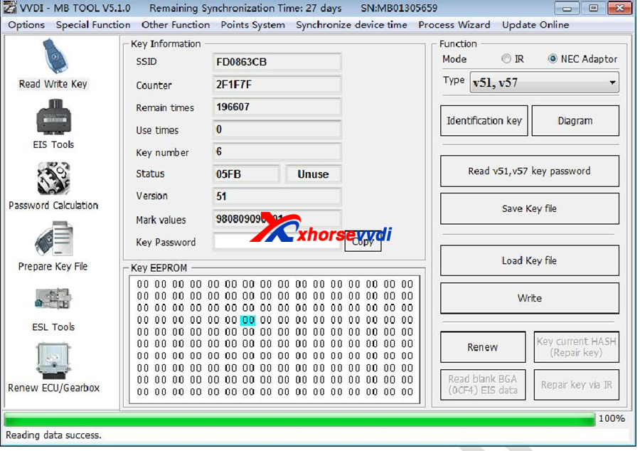 Xhorse VVDI MB NEC Key Adapter