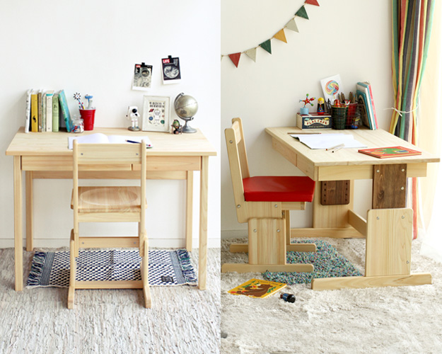 キシル 座机 XYL 無垢ひのき 4本脚 4本脚デスク 115｜家具と学習机