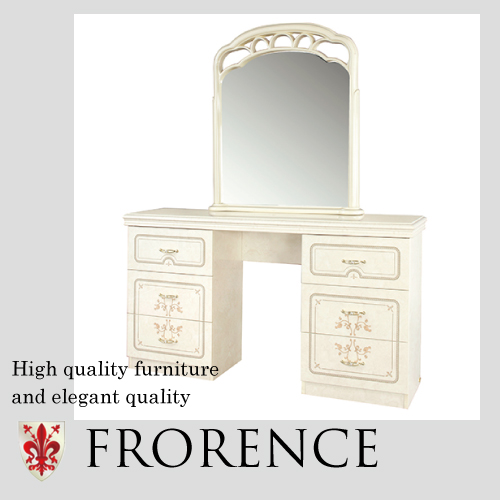 ドレッサー(ミラーなし)｜フローレンス 姫系 イタリア家具｜おしゃれ