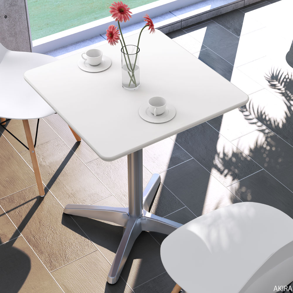 カフェテーブル 四角 ダイニングテーブル おしゃれ 幅60×高さ72cm