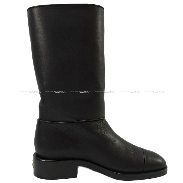 CHANEL シャネル ブーツ ハイブーツ ココマーク ロゴボタン付 G39568