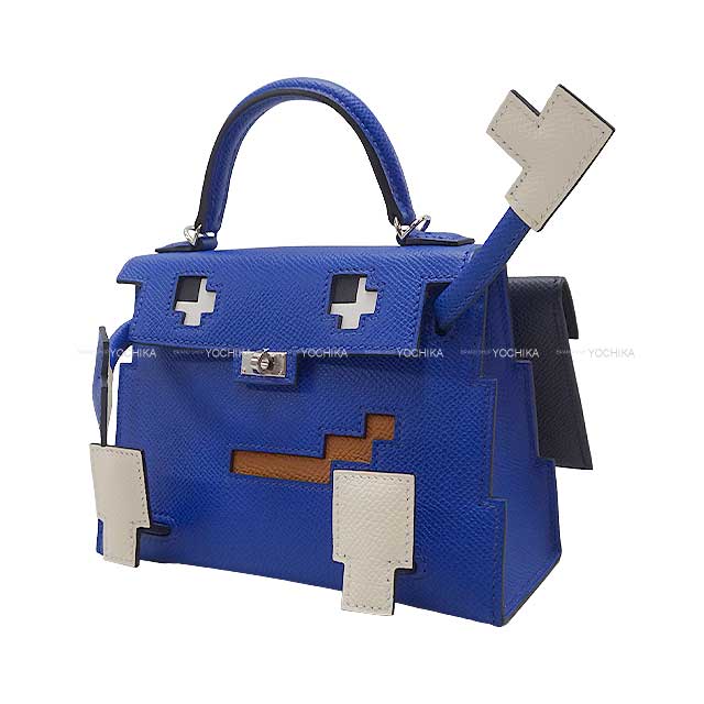 HERMES エルメス ショルダーバッグ ケリードール ピクト ブルー