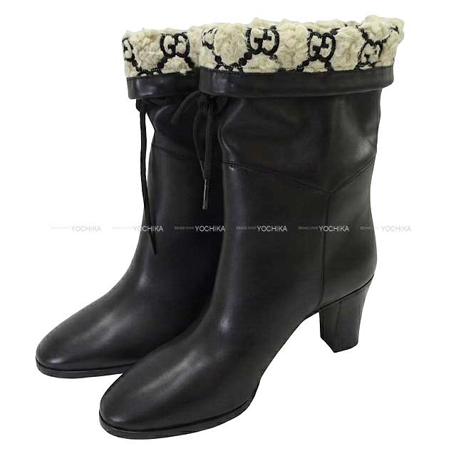 渋谷並木橋店】2023年春夏 GUCCI グッチ ブーツ ショート GG柄アンクル