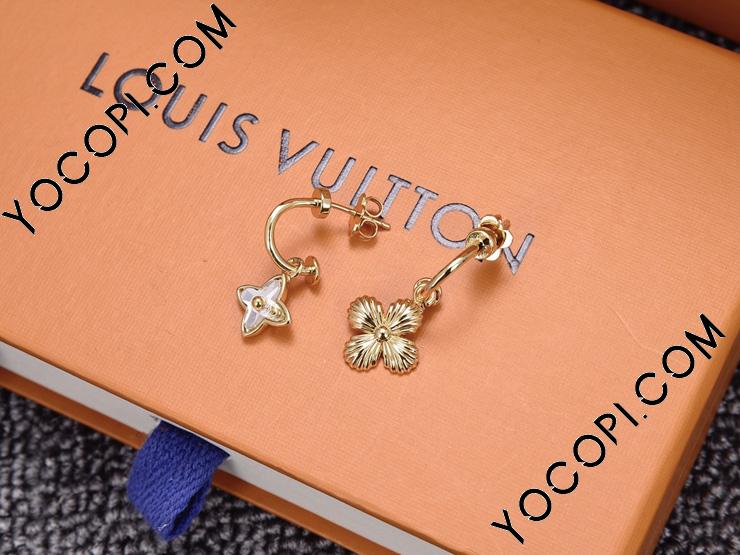ルイ・ヴィトンイヤリング M68376 ブックル ドレイユ・ブルーミング