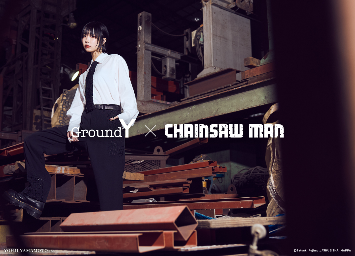 Ground Y × CHAINSAW MAN Collaborate Collection -key visual