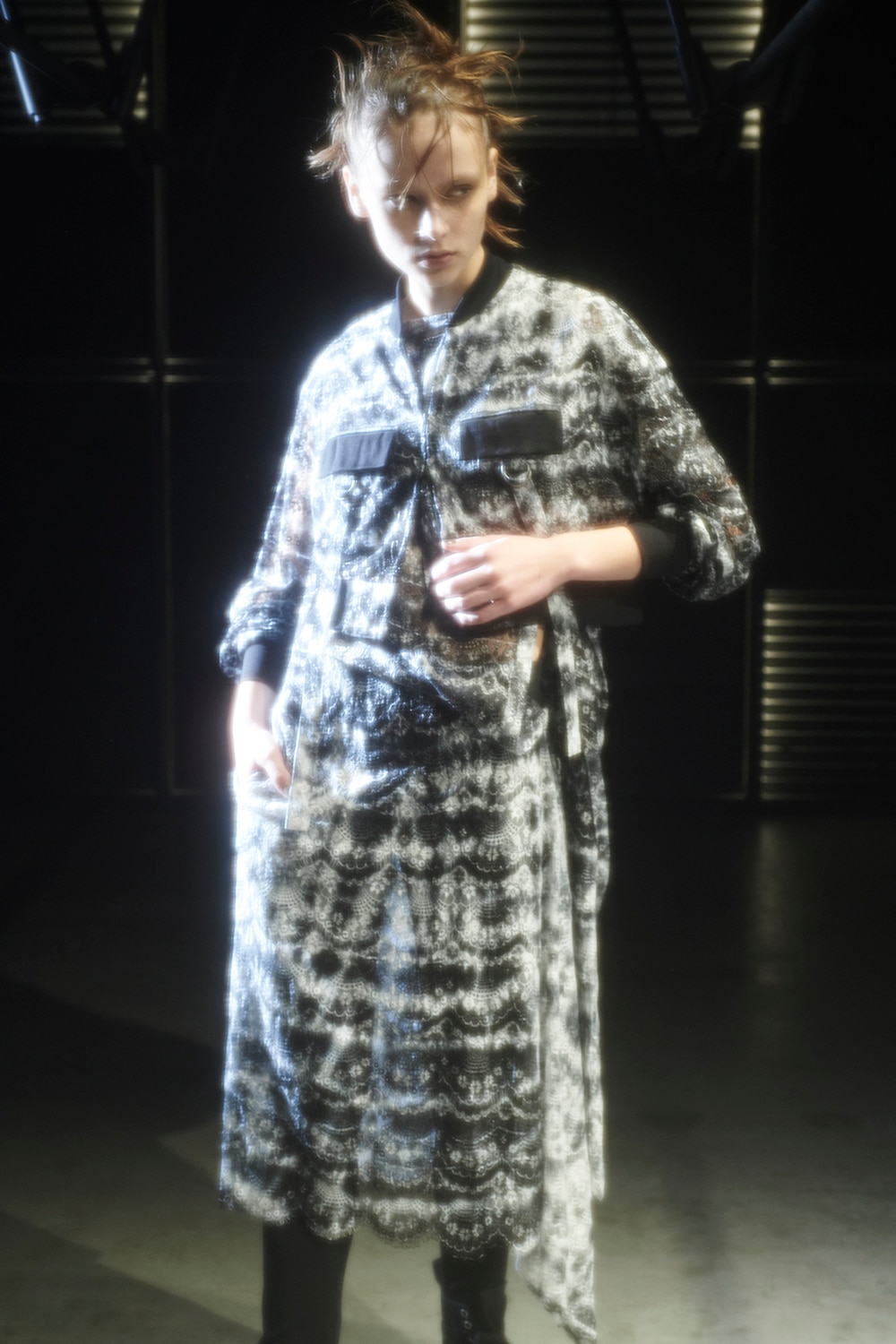 ワンピース LIMI feu W/Gabardine Barrel OP LIMI feu W/Gabardine