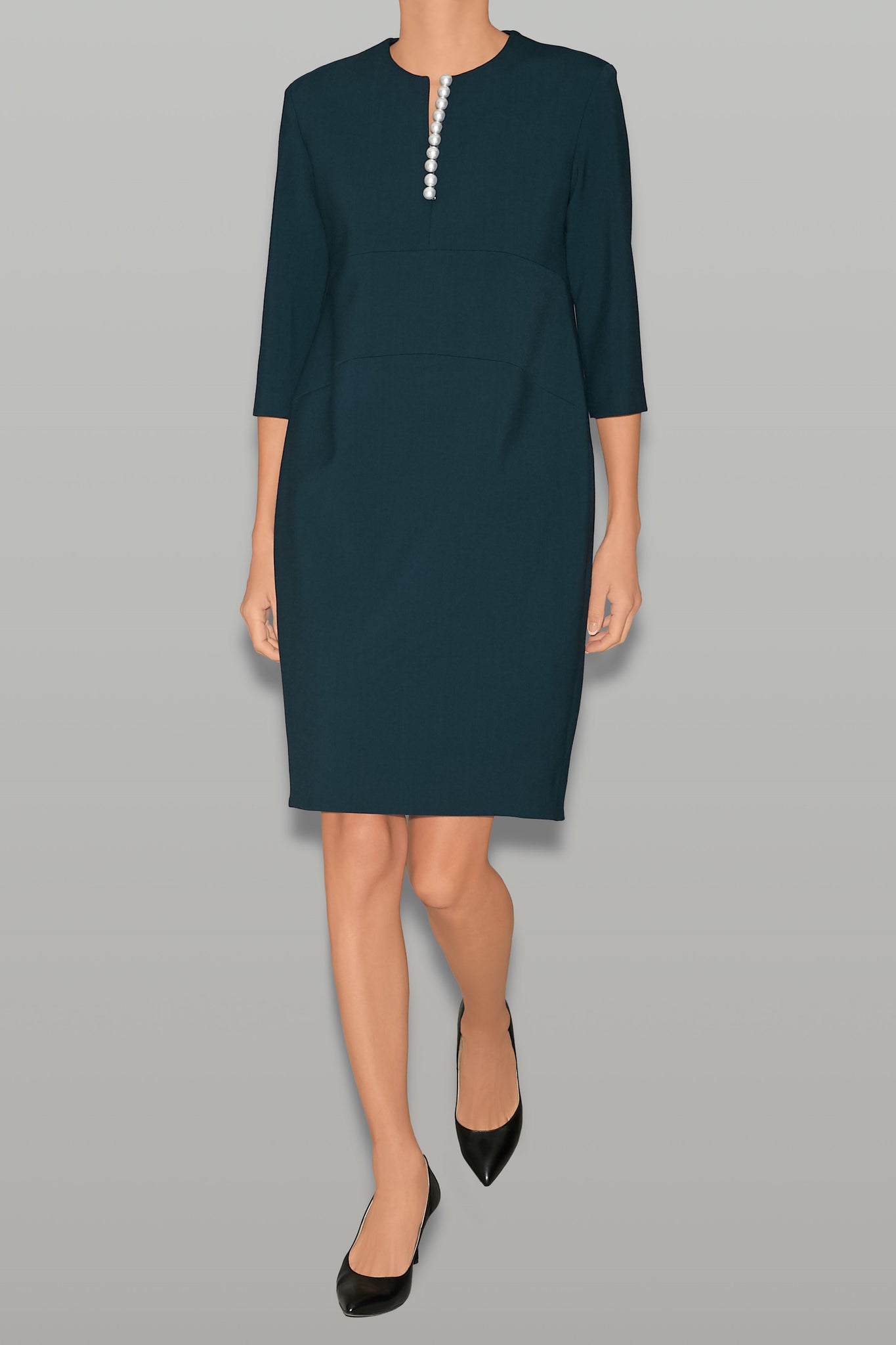 ロングスリーブパールスリットラインドレス – YOKO CHAN