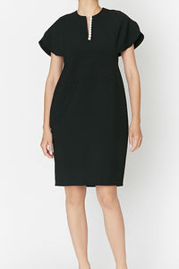 フレアスリーブパールスリットラインドレス – YOKO CHAN