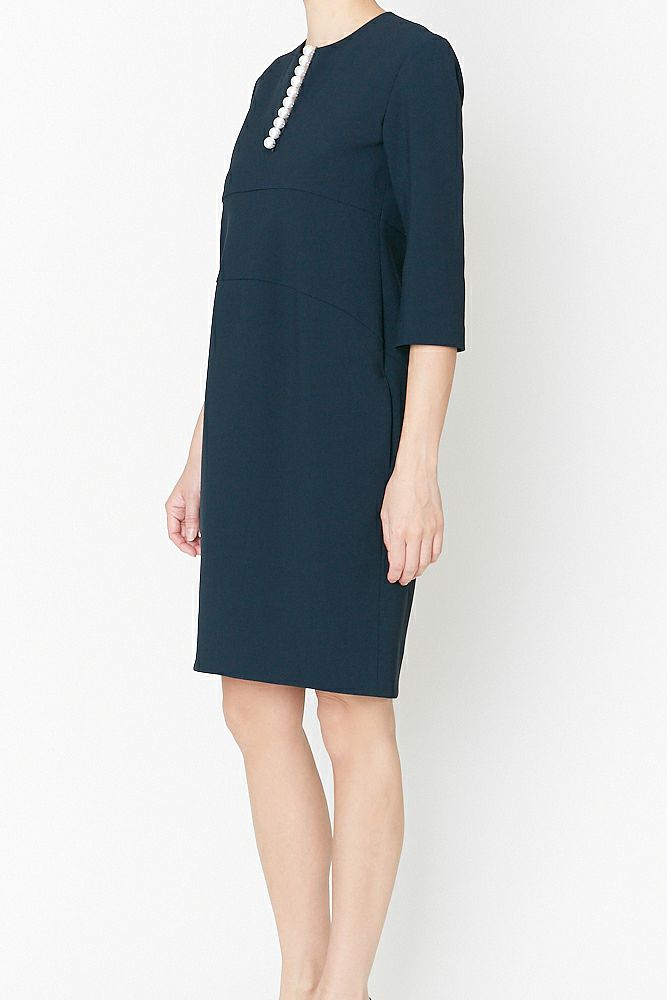 ロングスリーブパールスリットラインドレス – YOKO CHAN