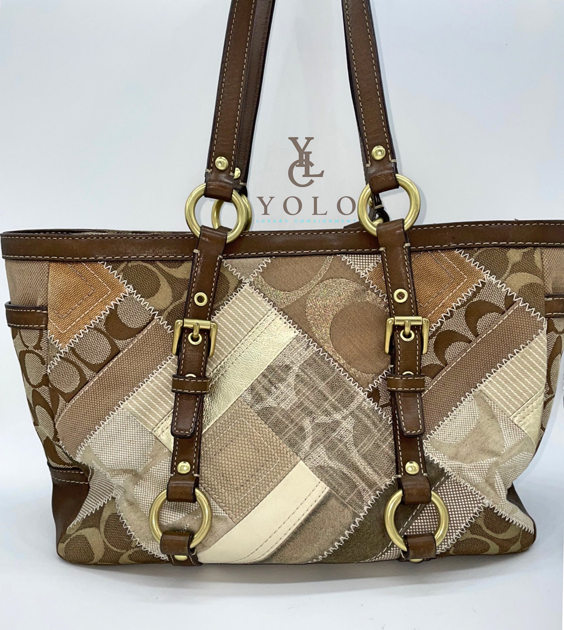 Coach | Signature Patchwork Tote | YOLO Luxury Consignment