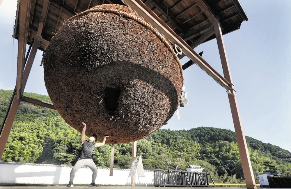 新幹線の車窓からも見えます…直径5m・重さ3トンの巨大球体 : 読売新聞