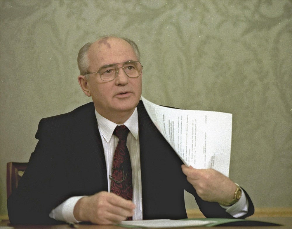 ソ連崩壊30年、ゴルバチョフ氏「米ソは世界を対立から脱却させた