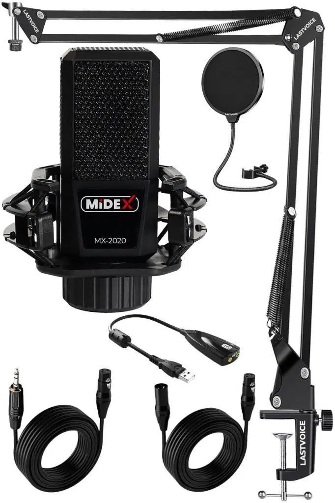 Midex MX-2020 STF Stüdyo Condenser Mikrofon Stand Filtre