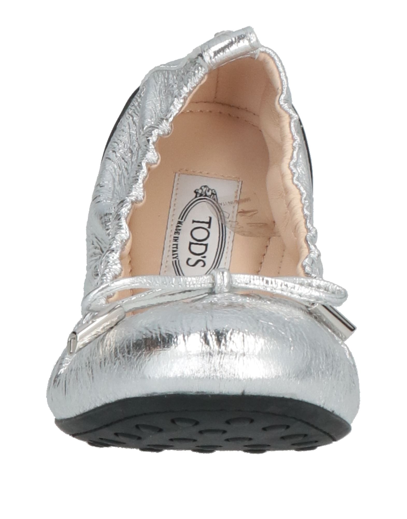 TOD'S シューズ | バレリーナ シルバー レディース | YOOX