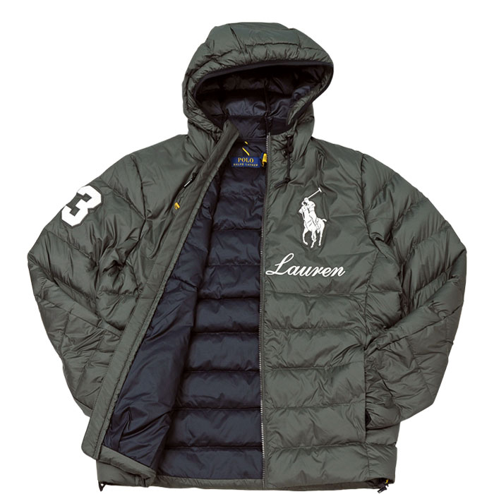 POLO ラルフローレン メンズ ビッグポニー ダウンジャケット フード