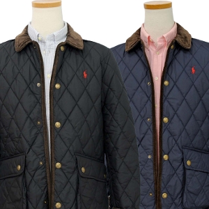 POLO ラルフローレン ボーイズ コーデュロイ衿 キルトジャケットフード