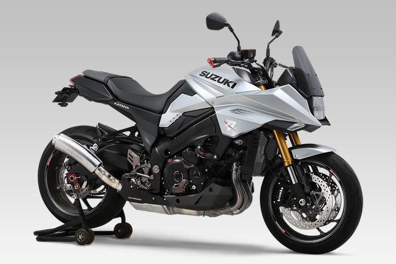 ⑨ スズキGSX1100Sカタナ ヨシムラマフラー プラモデル完成品 ⑨