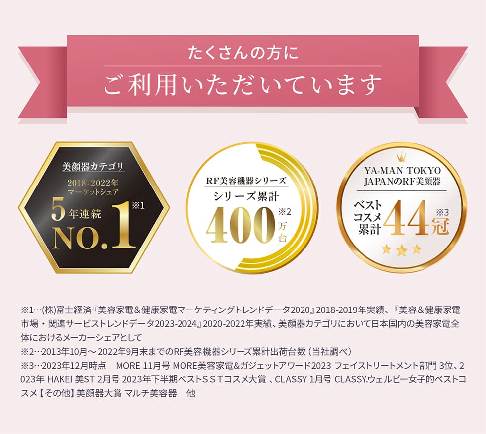 RF美顔器 フォトプラス シャイニー ネオ｜ヤーマン公式通販サイト