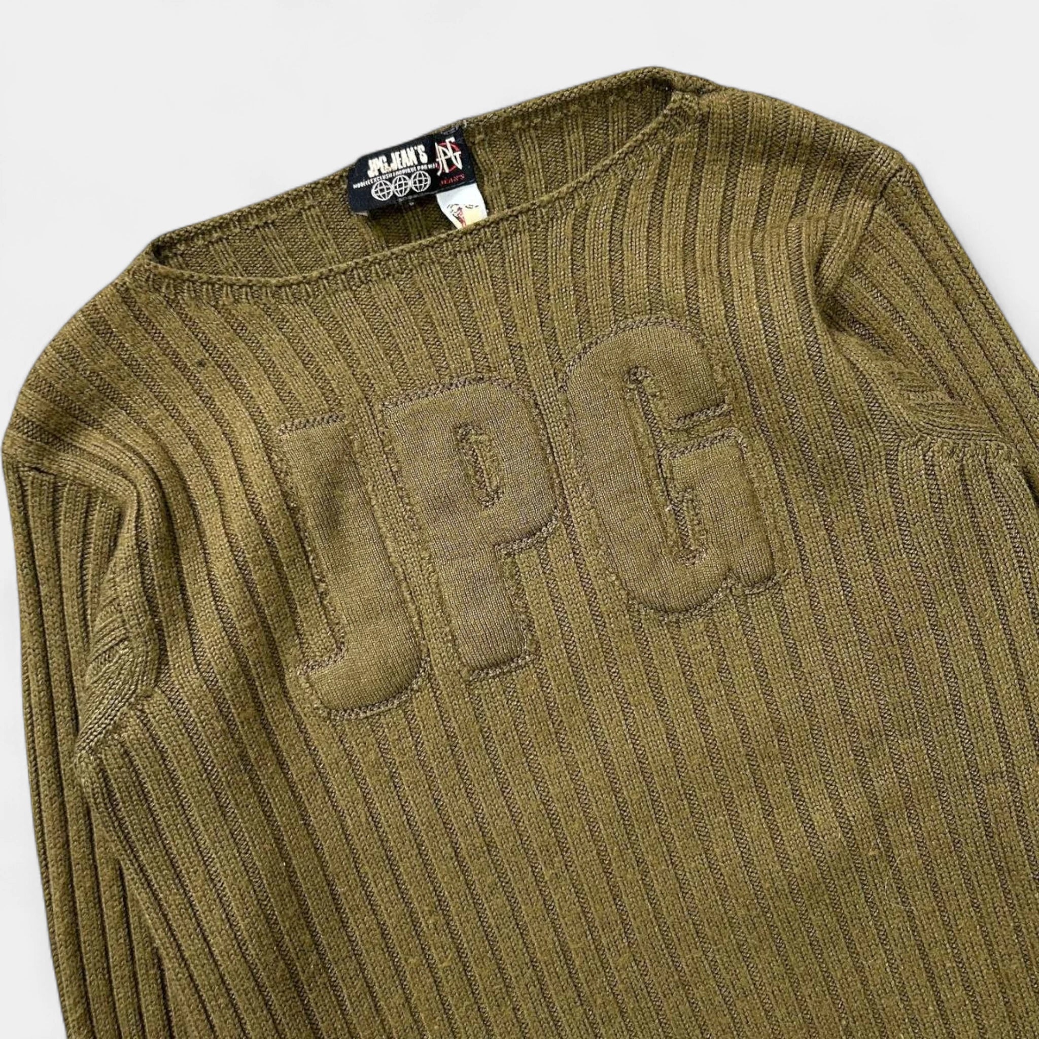 Jean Paul Gaultier 90s Green Khaki Knit Sweater – Yabang