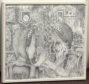 美術部「第52回東京私立中学高等学校生徒写真・美術展」会長賞・朝日